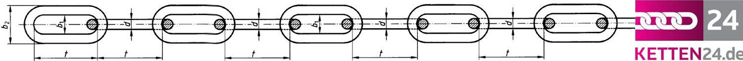 Artikel 77050600 - Unverzahntes Kettenrad (Kettenrolle) DIN 766 Außen-Ø 95  mm für Kettenstärke 5/6 mm Material Grauguss GG25