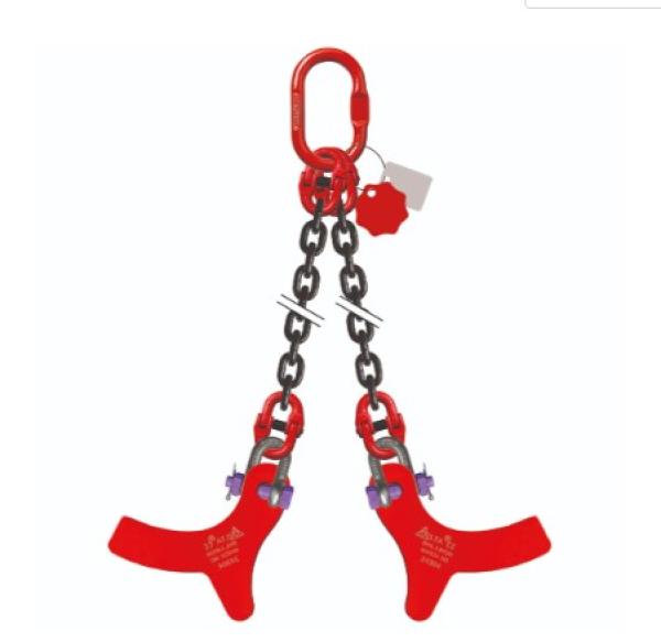 2-Strang Kettengehänge | Güteklasse 8 | 8 mm | DELTA | mit Stahlankerhaken