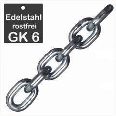 Edelstahlkette | Güteklasse 6 | 10 x 30 mm (Meterware)