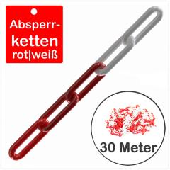 Absperrkette Kunststoff | diverse Farben (Bundware 30 m)