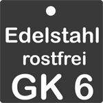 Edelstahl-Anschlagkette Güteklasse 6 Oberfläche gestrahlt